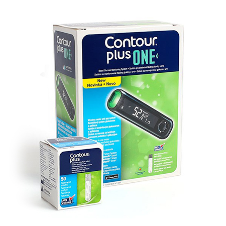 Štartovací balíček - glukomer Contour® Plus One + 55 ks testovacích prúžkov biog.sk